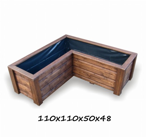 donica narożna 110x110x50x48