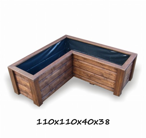 donica narożna 110x110x40x38