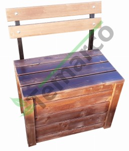 kufer z oparciem na stelażu 65x40x48