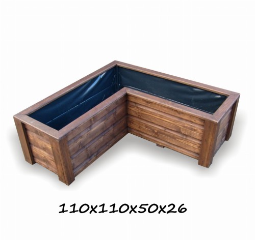 donica narożna 110x110x50x26