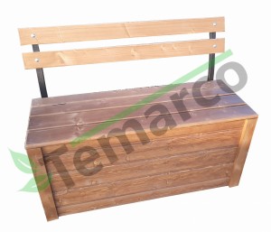 kufer z oparciem na stelażu 105x40x48